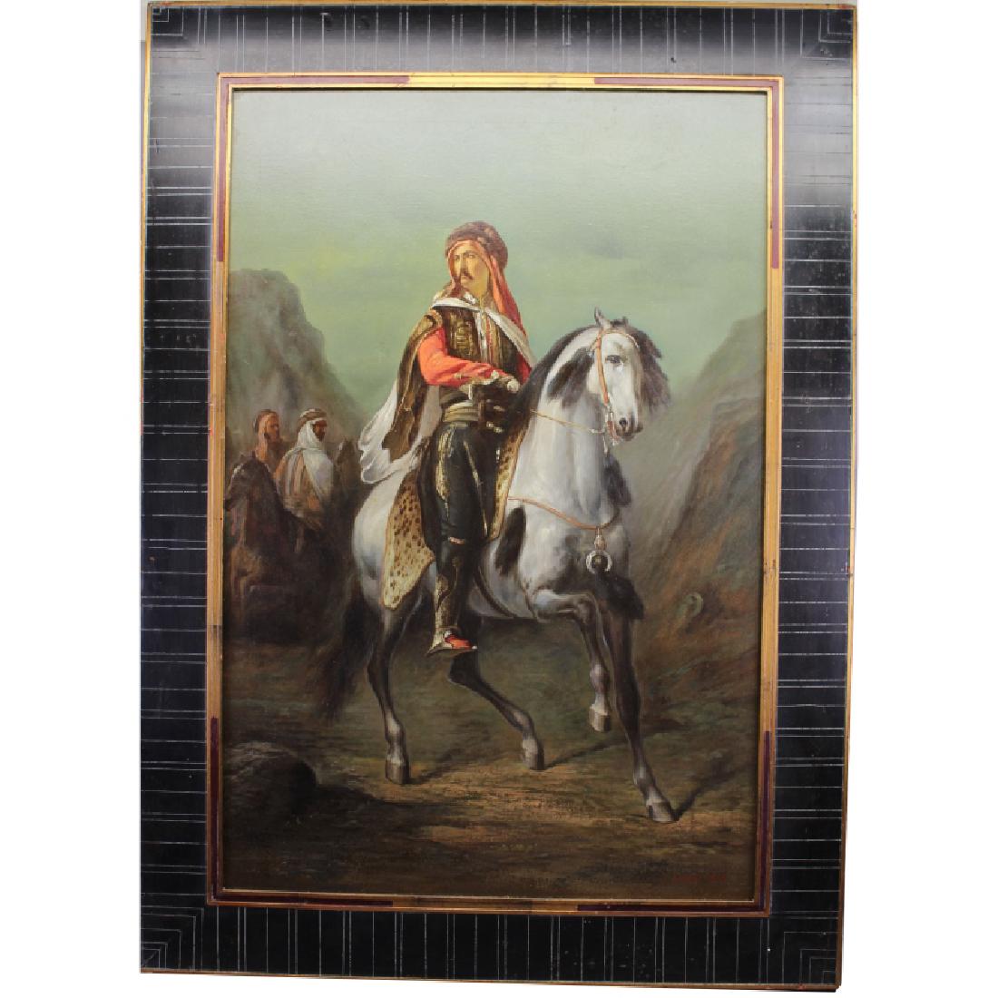 Signed 19th C. Figural Orientalist Painting (1 of 6)