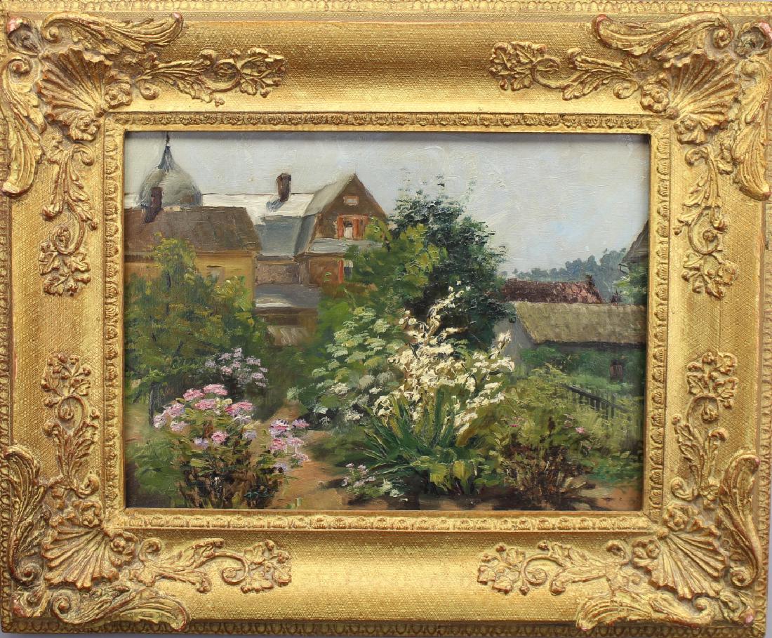French School, Early 20th C. Flower Garden (1 of 3)