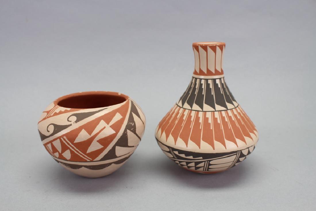 Jemez Jar, Bowl, Signed Geraldine Sandia (1 of 6)