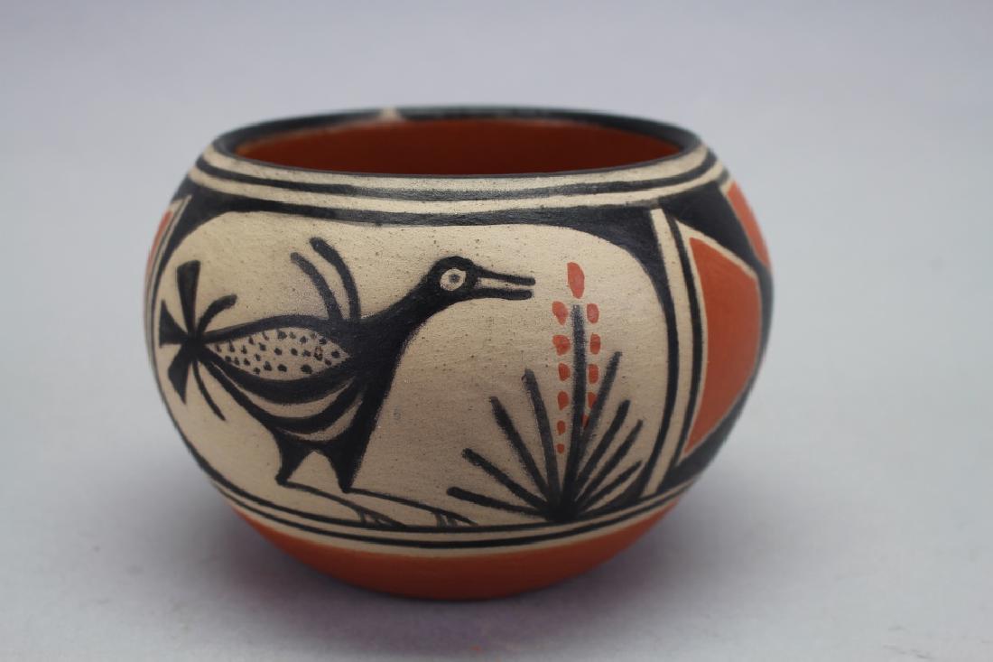 Signed Santo Domingo Bowl, Arthur & Hilda Corg? (1 of 4)