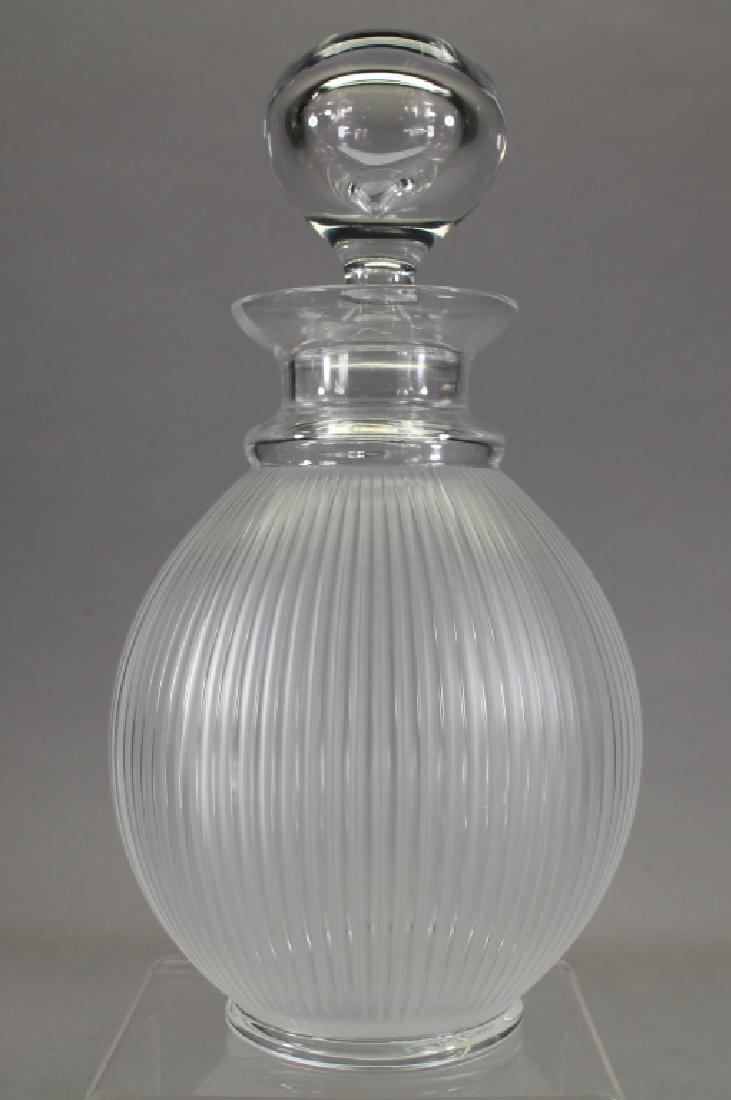 Signed French Lalique Decanter (1 of 3)