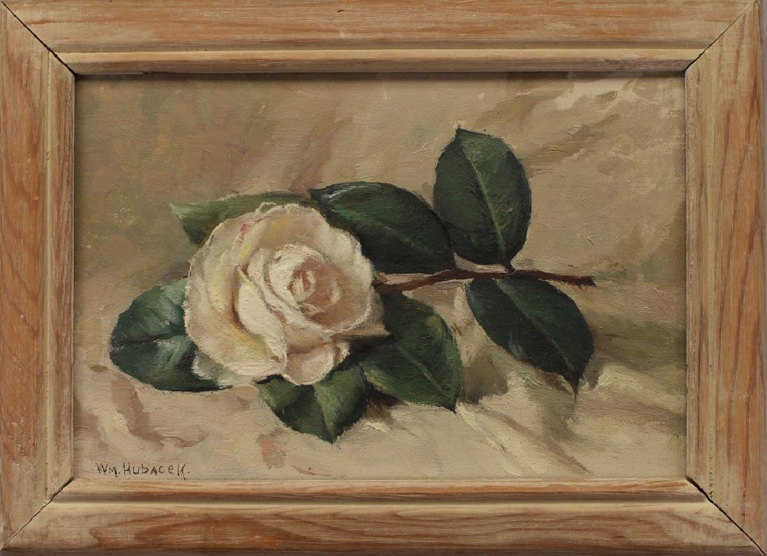 William Hubacek (1871 - 1958) White Rose (1 of 4)