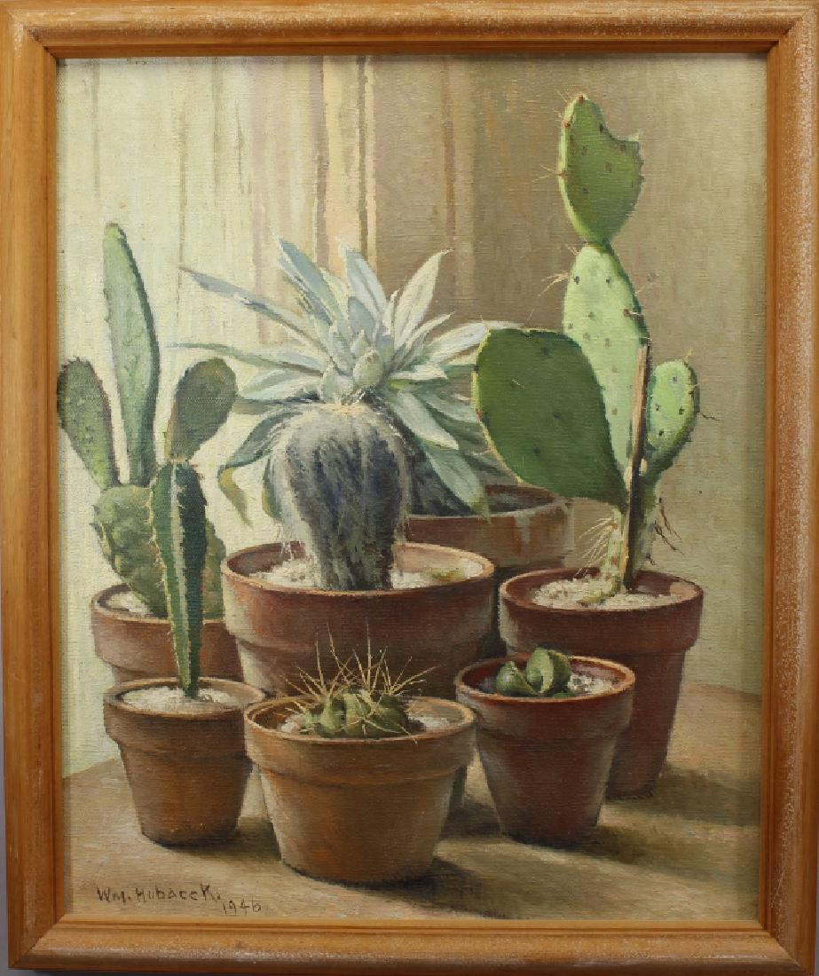 William Hubacek (1871 - 1958) "Cactus Plants" (1 of 5)