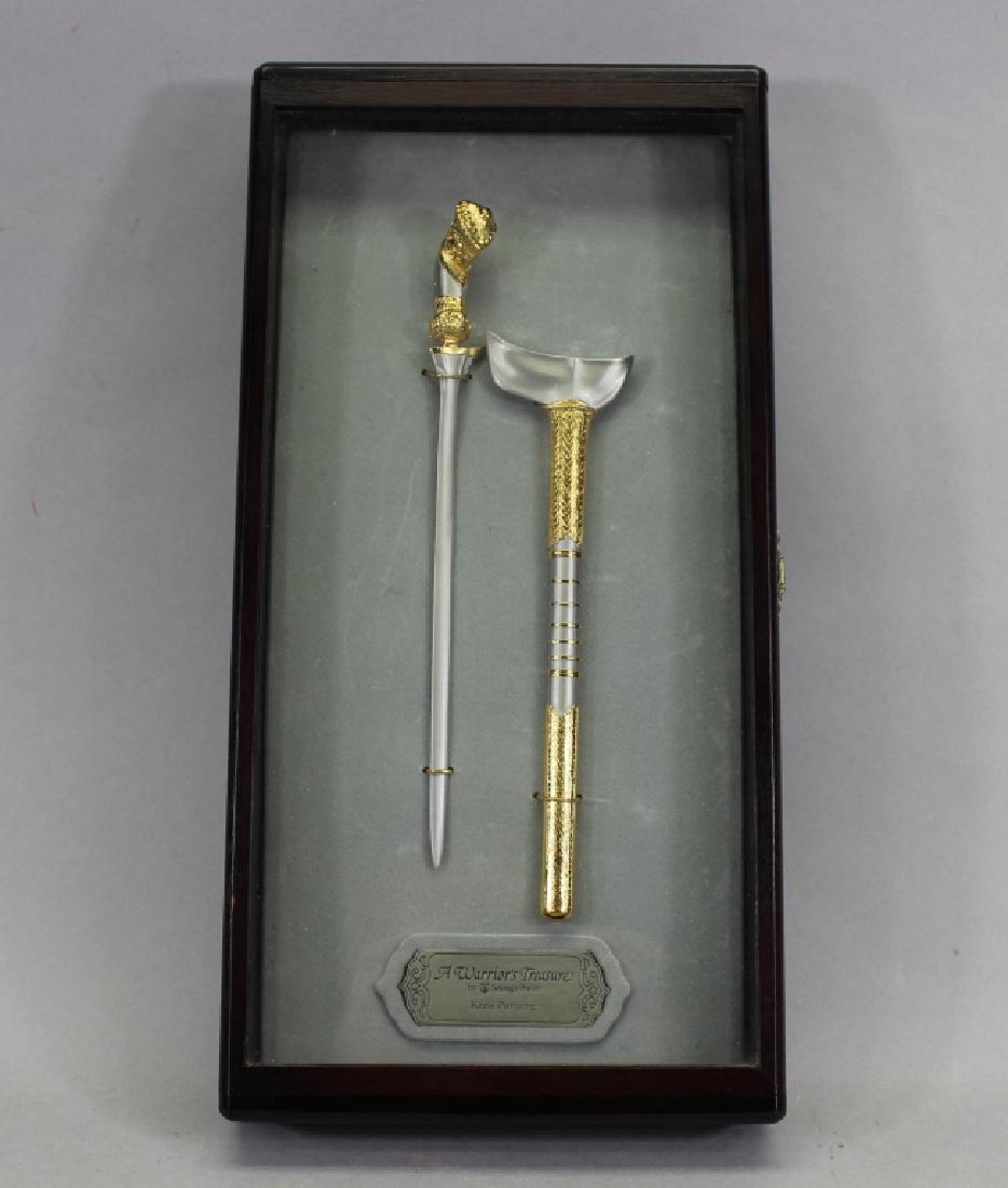 'A Warrior's Treasure': 'A Warrior's Treasure' by Selangor Pewter. Case Size: 13.25 x 6.75 in.