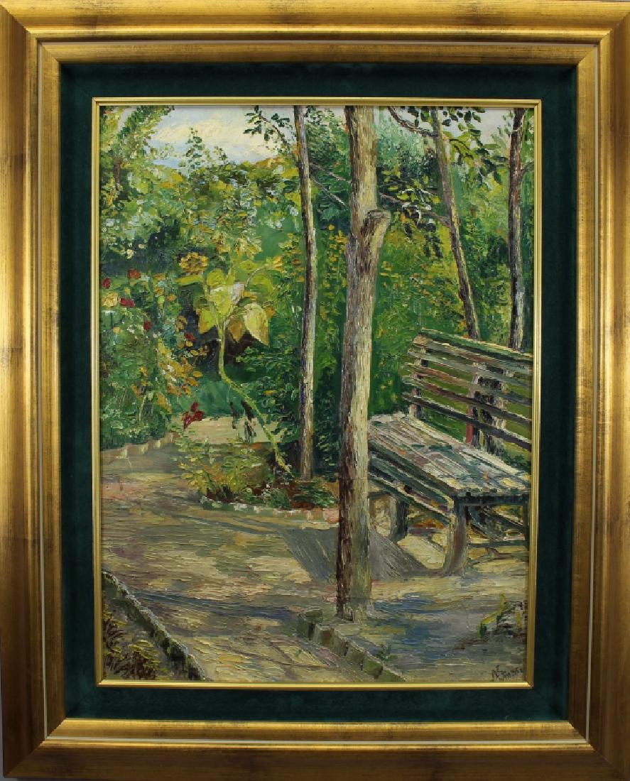 Signed, American School Park Scene (1 of 4)