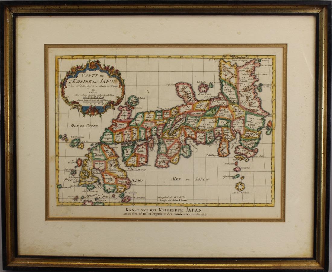 Antique Hand Colored Map of Japan (1 of 3)