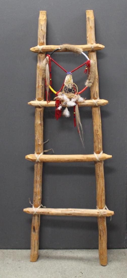 Wooden Ladder w/ Dream Catcher (1 of 3)