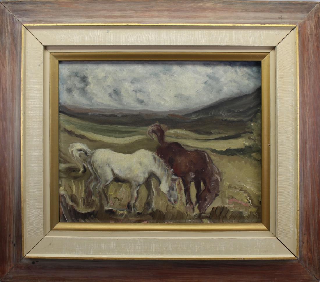 American School, Horses in Western Landscape (1 of 3)