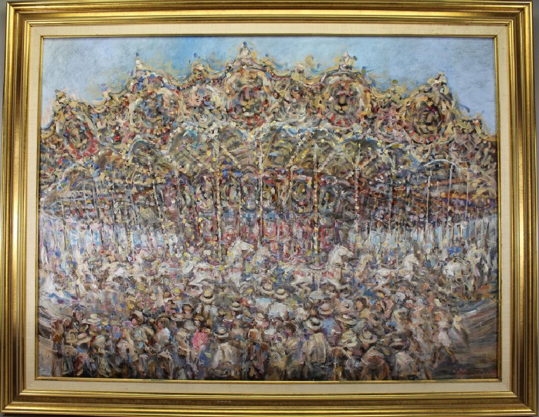 John Robert Willer (American, 20th C.)Circus Scene (1 of 6)