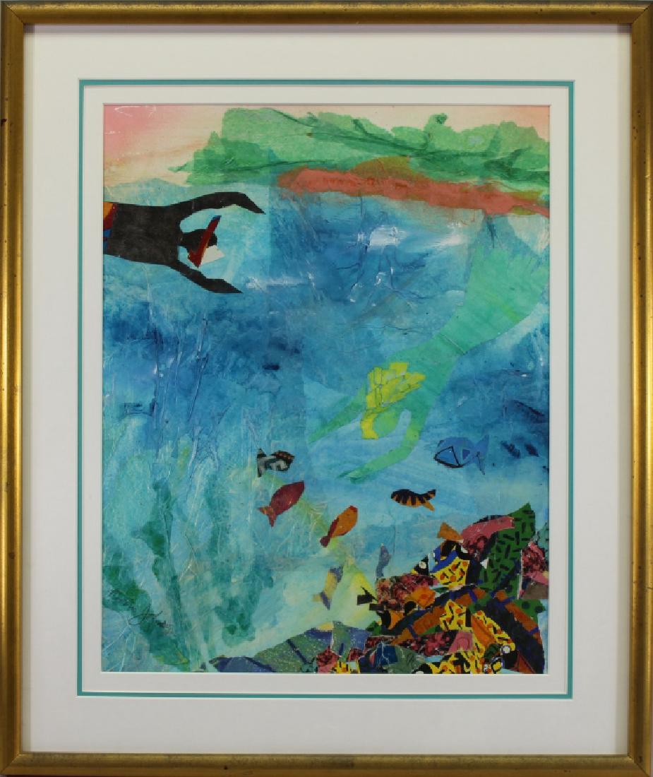 Morris Johnson, 20th C. Sea life Watercolor (1 of 4)