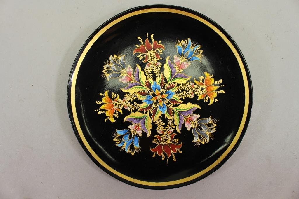 20th C. Mexican Lacquerware Dish (1 of 2)