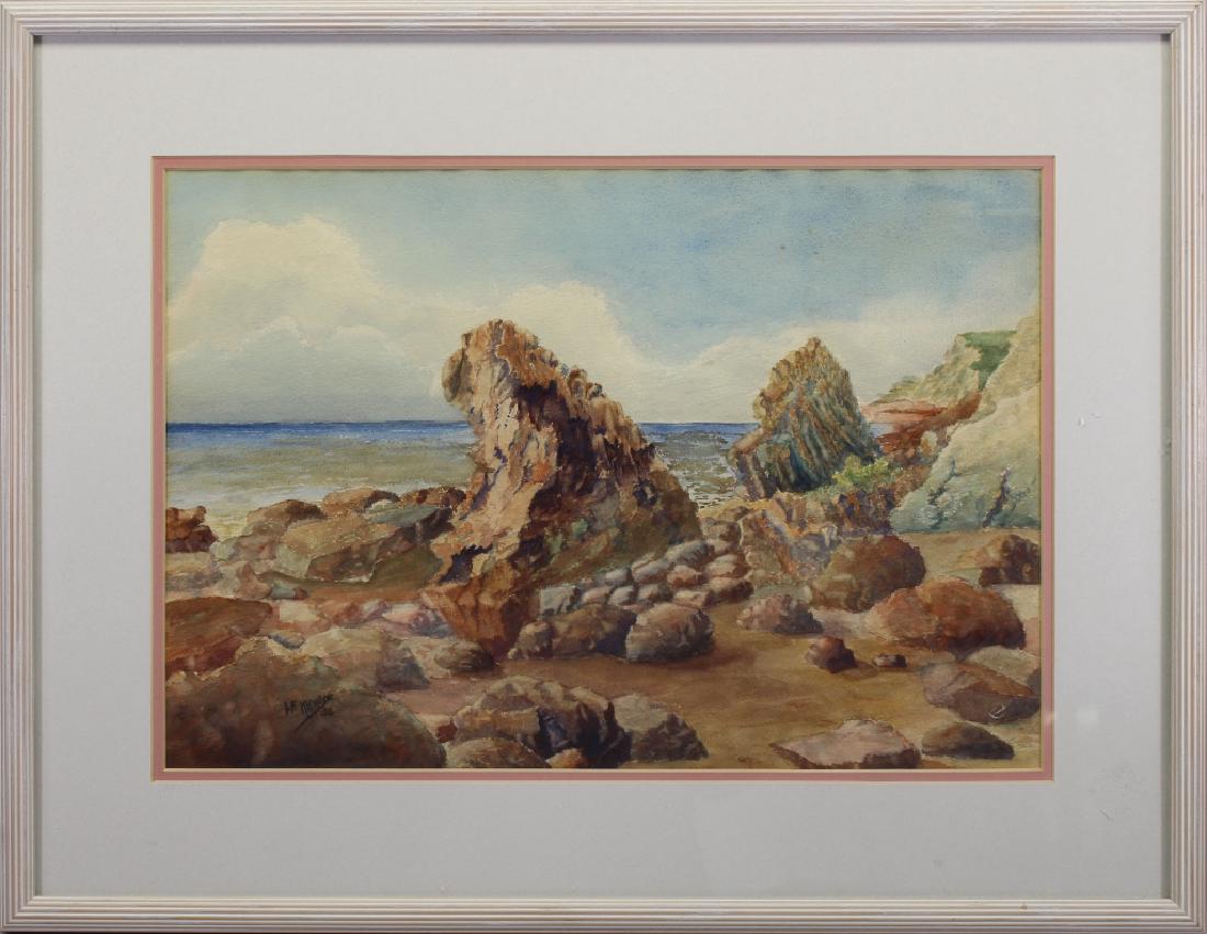 Krause, Signed Early 20th C. Coastal Scene (1 of 4)