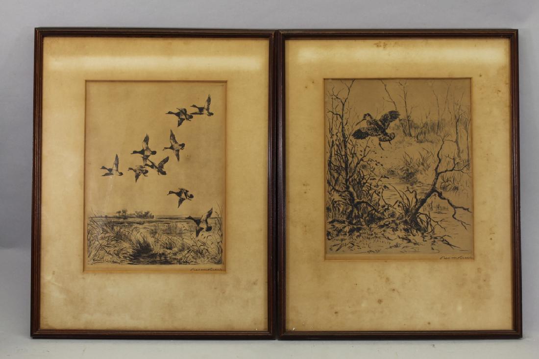 (2) Roland Clark (1874 - 1957) Sporting Etchings (1 of 3)