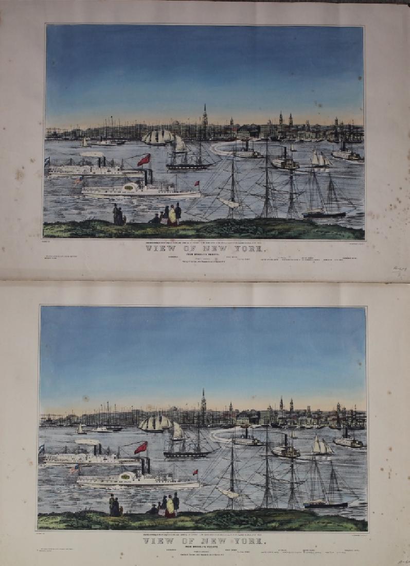 (2)"View of New York" From Brooklyn Heights Prints (1 of 3)