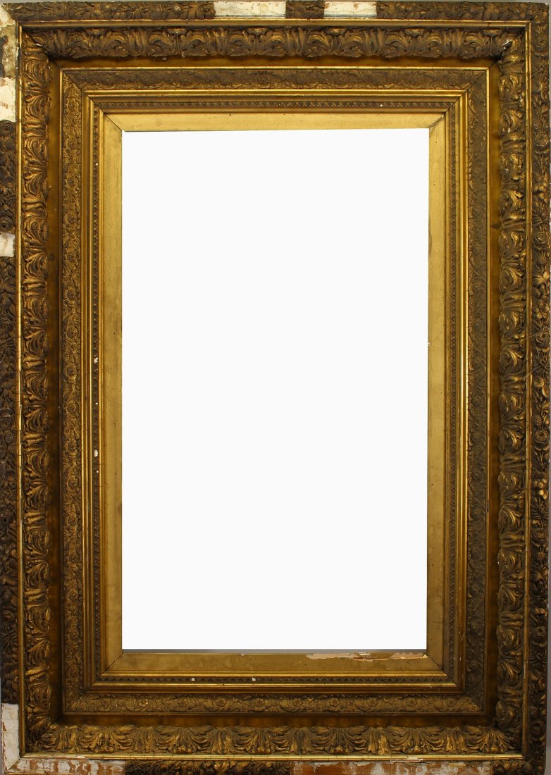 American, Antique Carved/Gilded Wooden Frame (1 of 3)