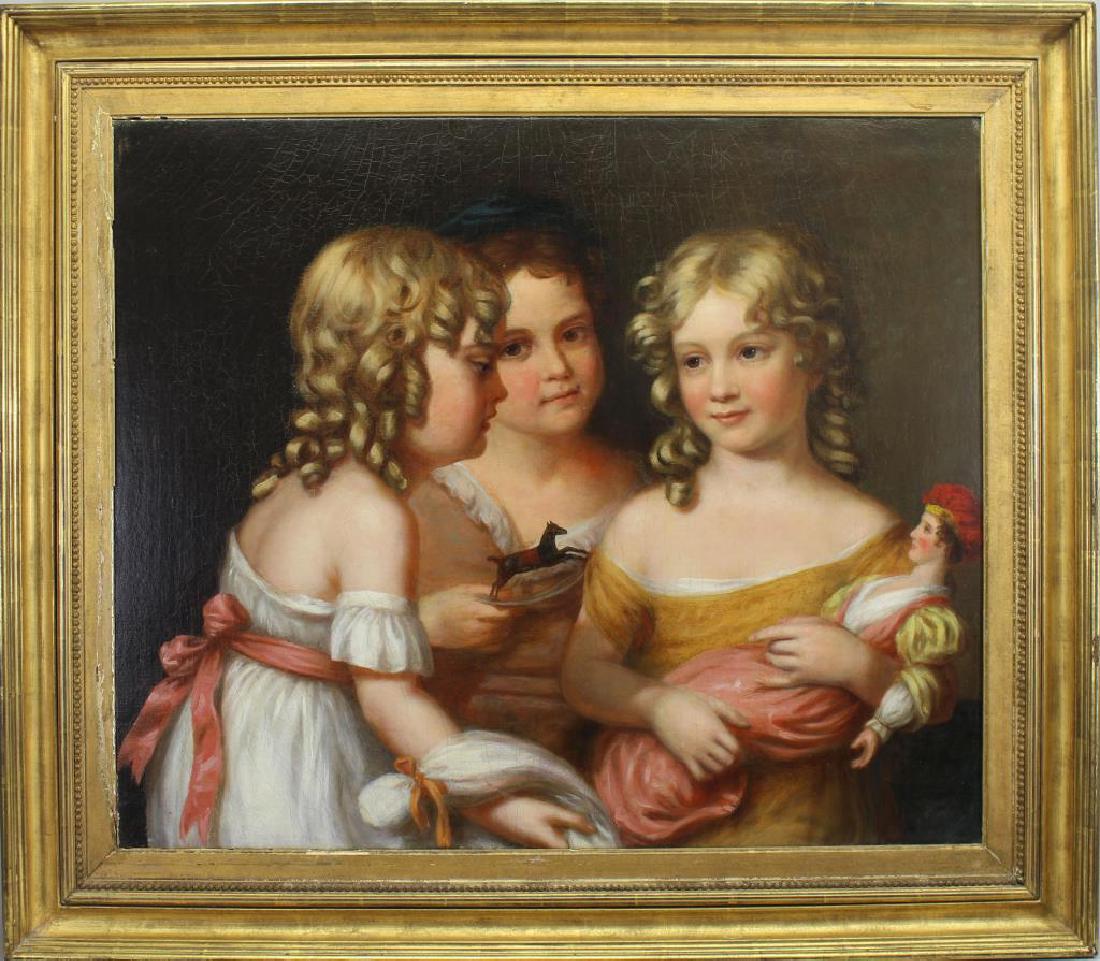 Charles Bird King (1785 - 1862) "Girls Playtime" (1 of 7)