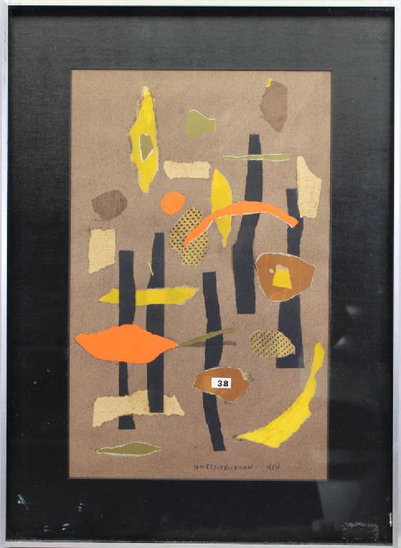 William Fredericksen (1914 - 2010) 1954 Collage (1 of 4)