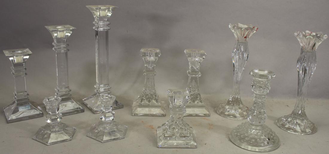 (11) Glass Candlesticks (1 of 4)