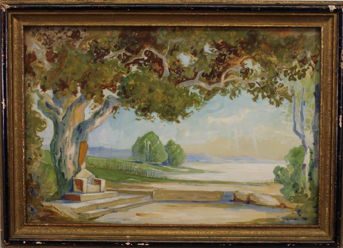 American School, Coastal Landscape with Large Tree (1 of 3)