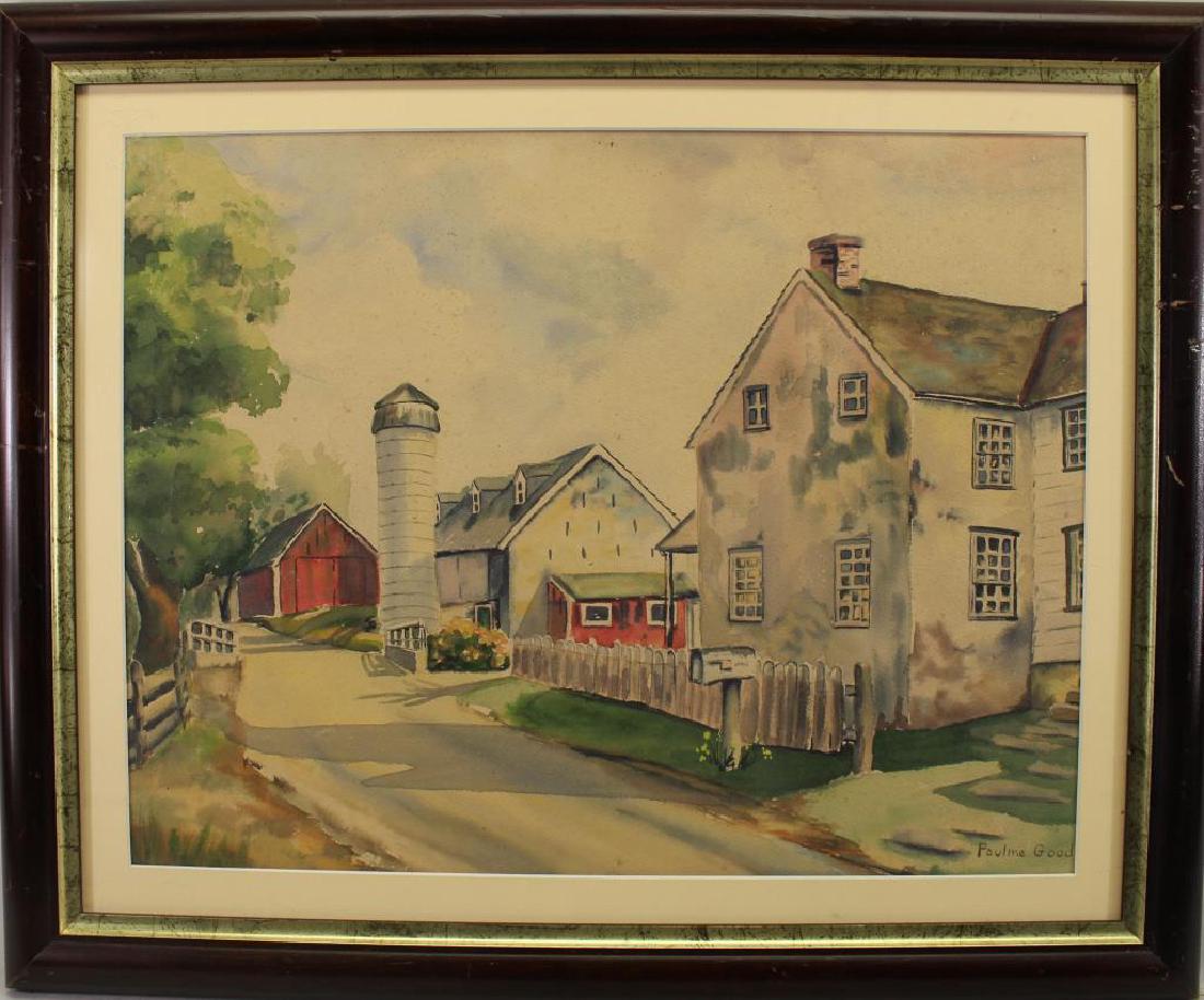 Signed, American School Street Scene (1 of 3)