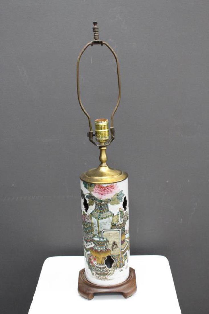 Chinese Qing Dynasty Signed Porcelain Lamp (1 of 6)