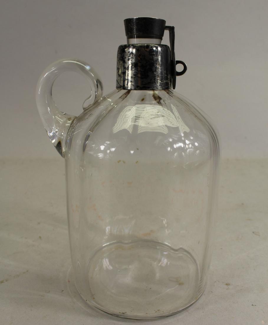 Antique Sterling Silver/Glass Decanter (1 of 3)