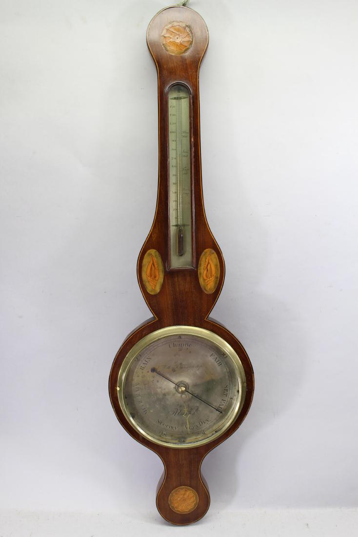 Antique Inlaid Barometer (1 of 4)