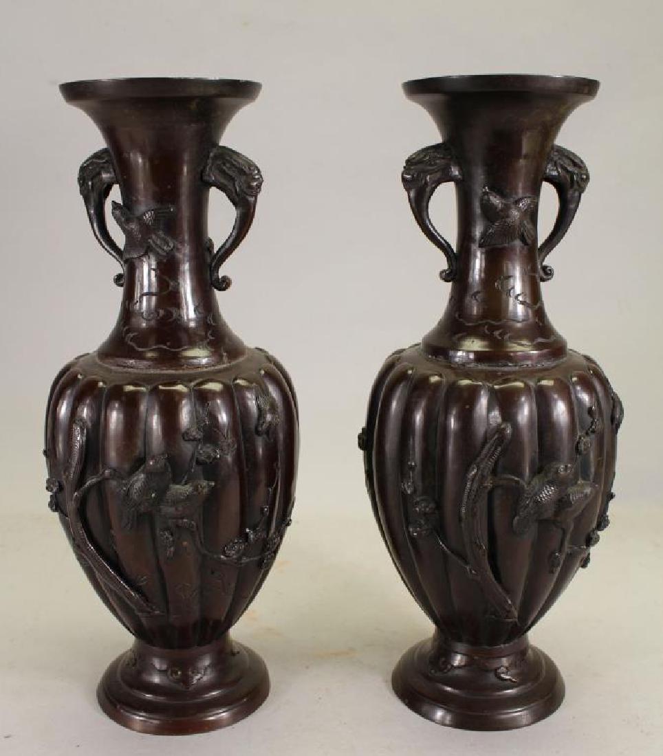 Pair of Antique French Bronze Urns (1 of 4)