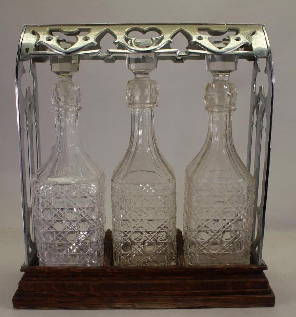 Vintage 3 Piece Decanter Set (1 of 2)