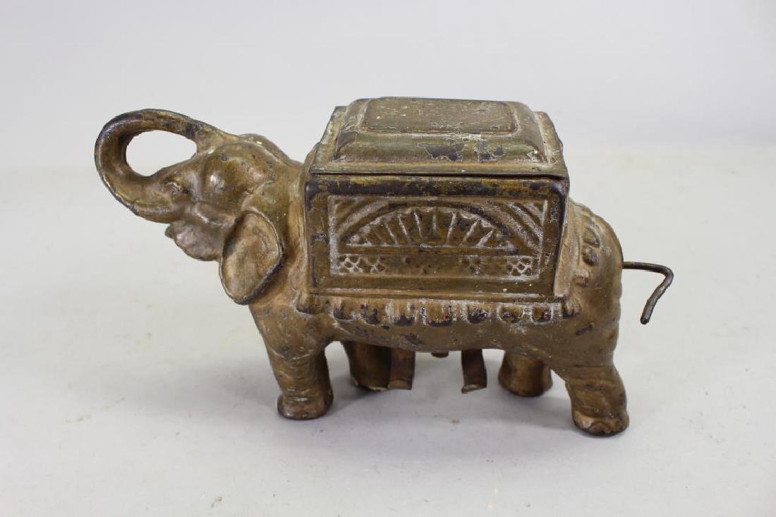 Cast Iron Elephant Bank (1 of 3)