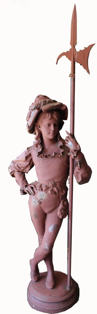 Edouard Houssin (1847 - 1917) Life Size Sculpture (1 of 6)