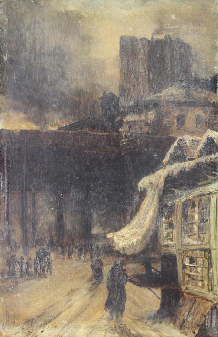 Signed 19th C. European Street Scene (1 of 6)