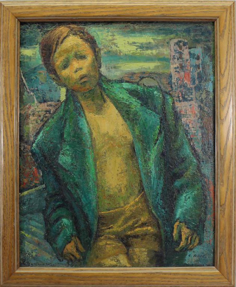 Ross, Signed 20th C. Painting of a Young Boy (1 of 4)