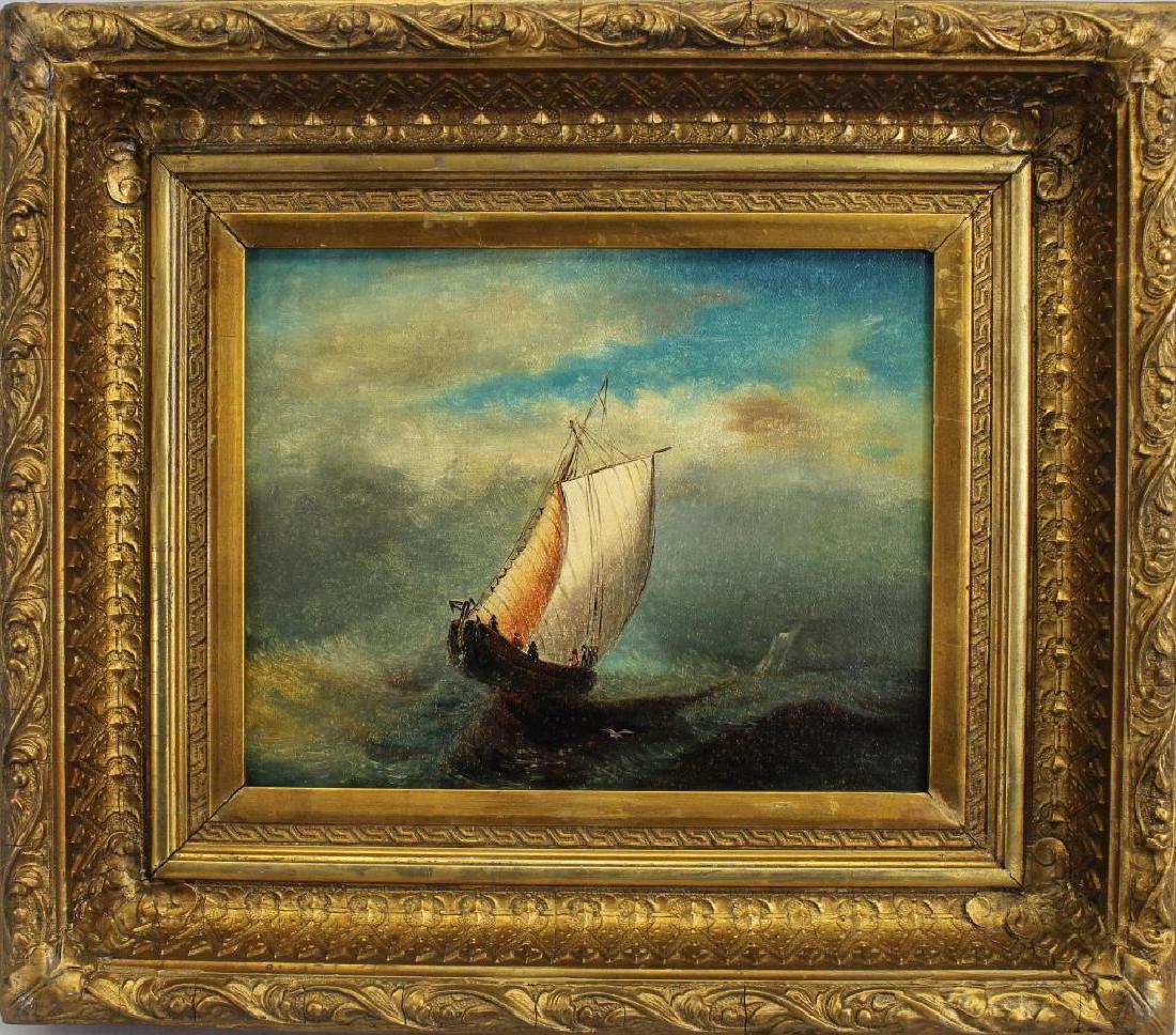 American School 19th C. Marine Scene (1 of 3)