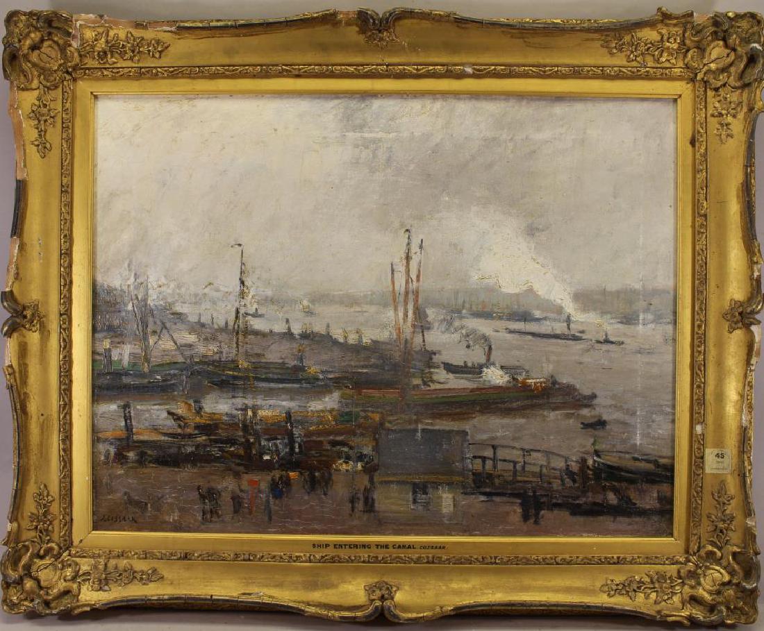 Jan Cossaar (1874 - 1966) Boating on the Thames (1 of 4)