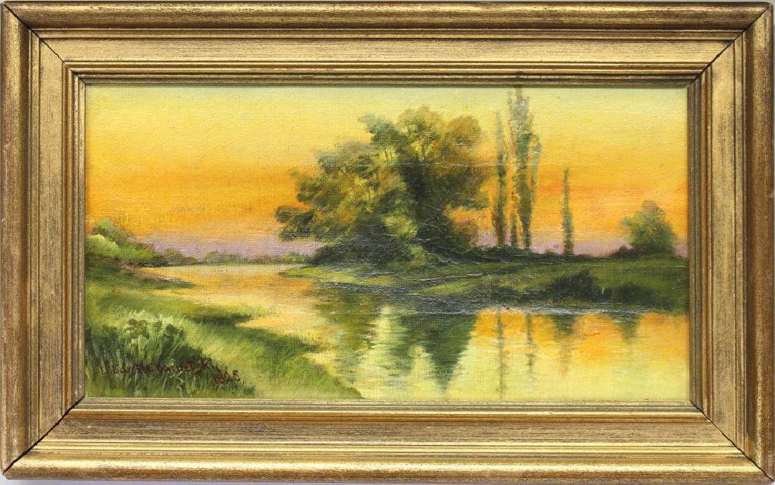 Charnetski, Signed 19th C. River Landscape (1 of 4)