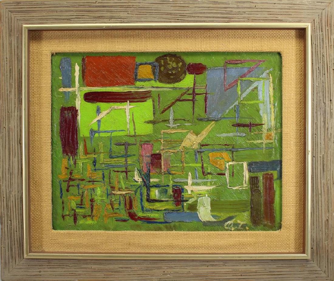 Signed, 20th C. Abstract Painting (1 of 4)