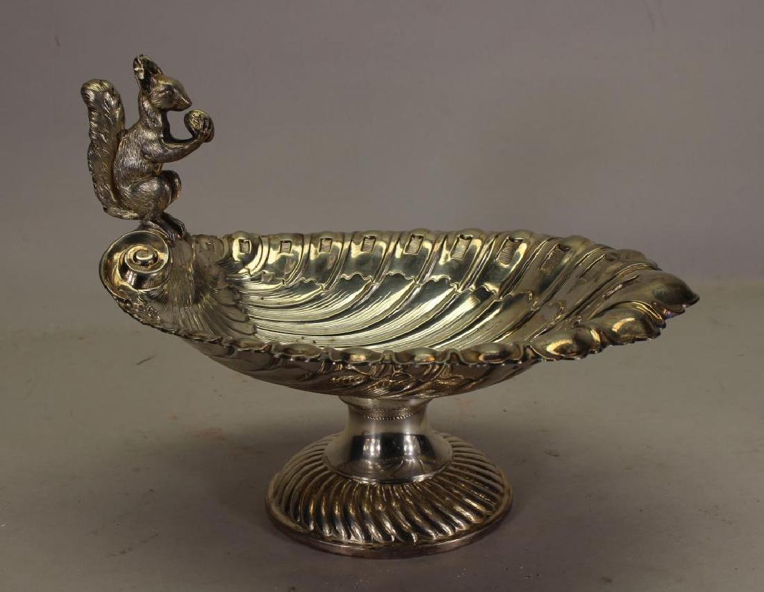 Silverplate Nut Dish with Squirrel (1 of 4)