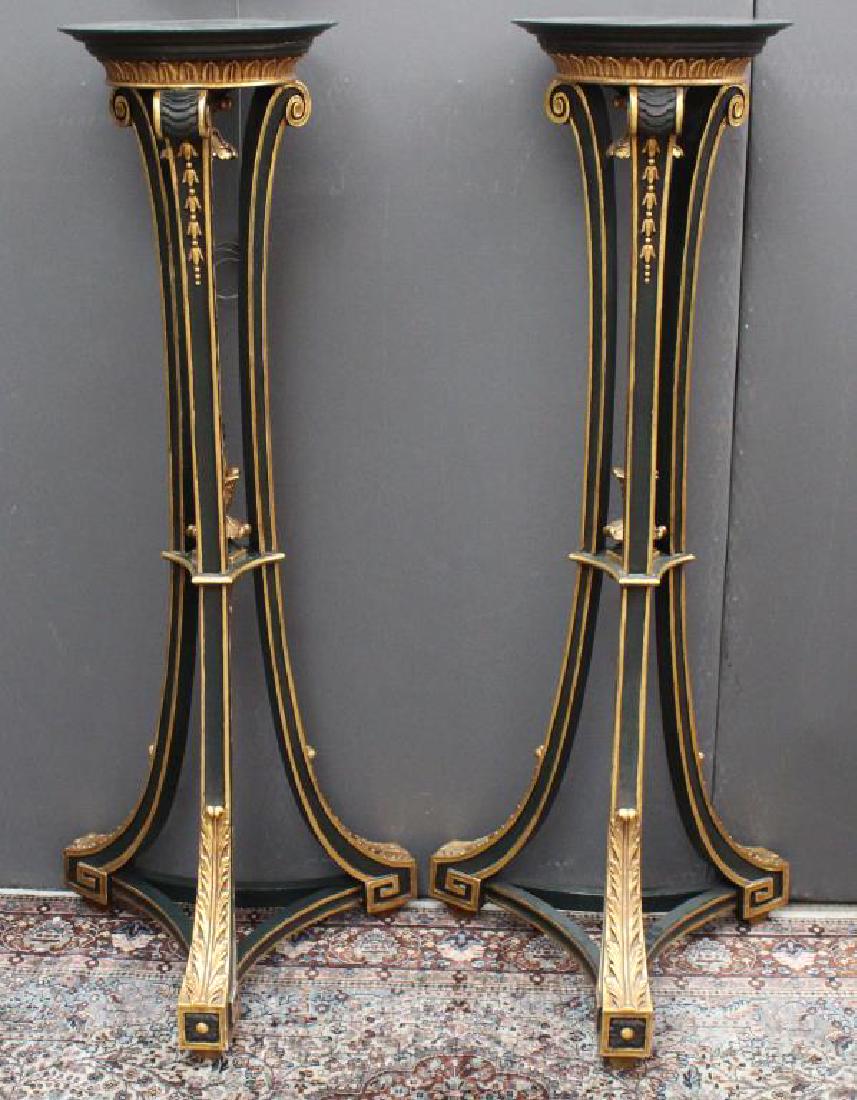 Pair, Gilt/Wood Plant Stands (1 of 2)