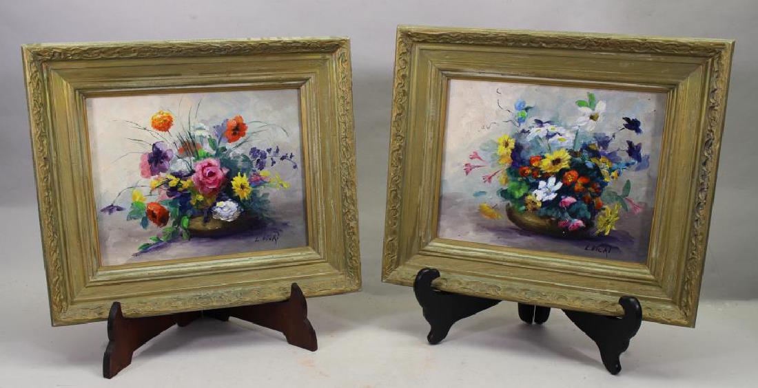 Signed, Pair of American School Still Life Ptgs (1 of 3)