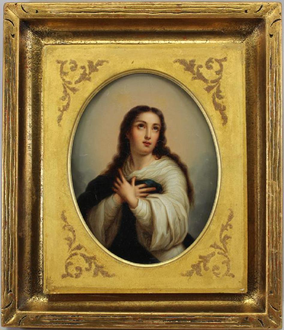 19th C. European School Painting of Madonna (1 of 3)