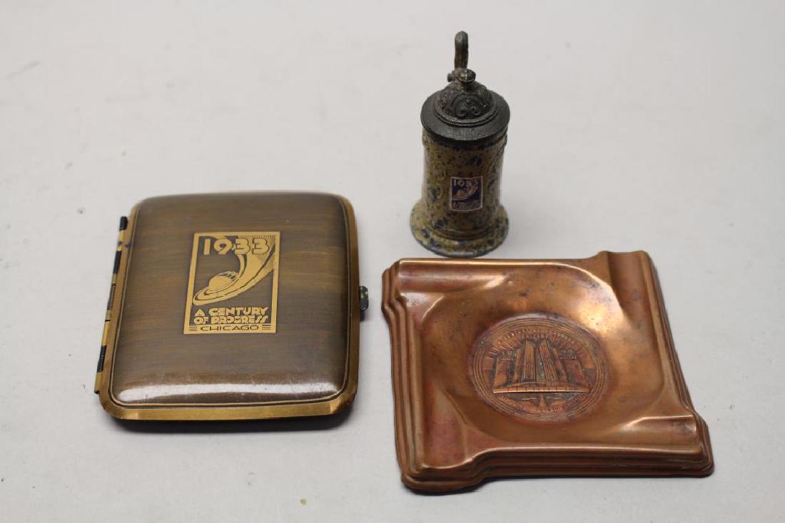 (3) 1933 "A Century of Progress Chicago" Items (1 of 6)