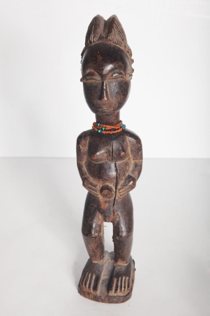 Early African Art Carved Wood Figurine of a Woman