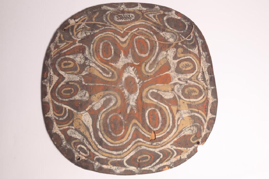 Antique African Carved Wood Shield: Antique African Carved Wood Shield