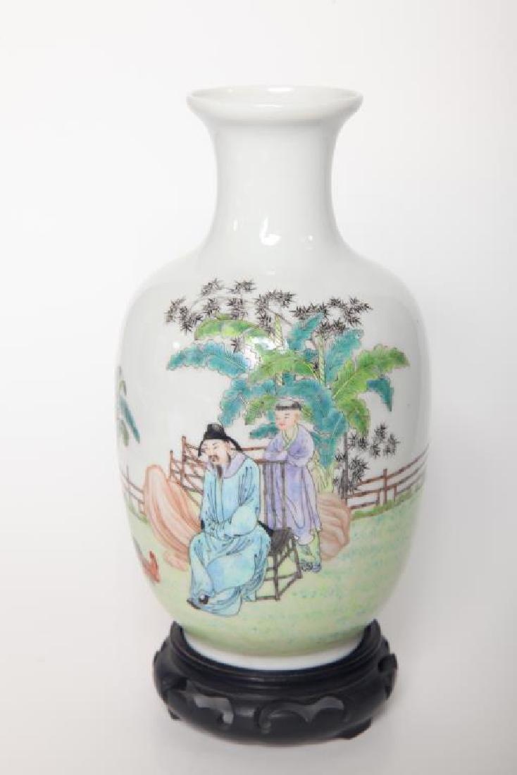 Chinese Famille Signed Porcelain  Vase (1 of 4)