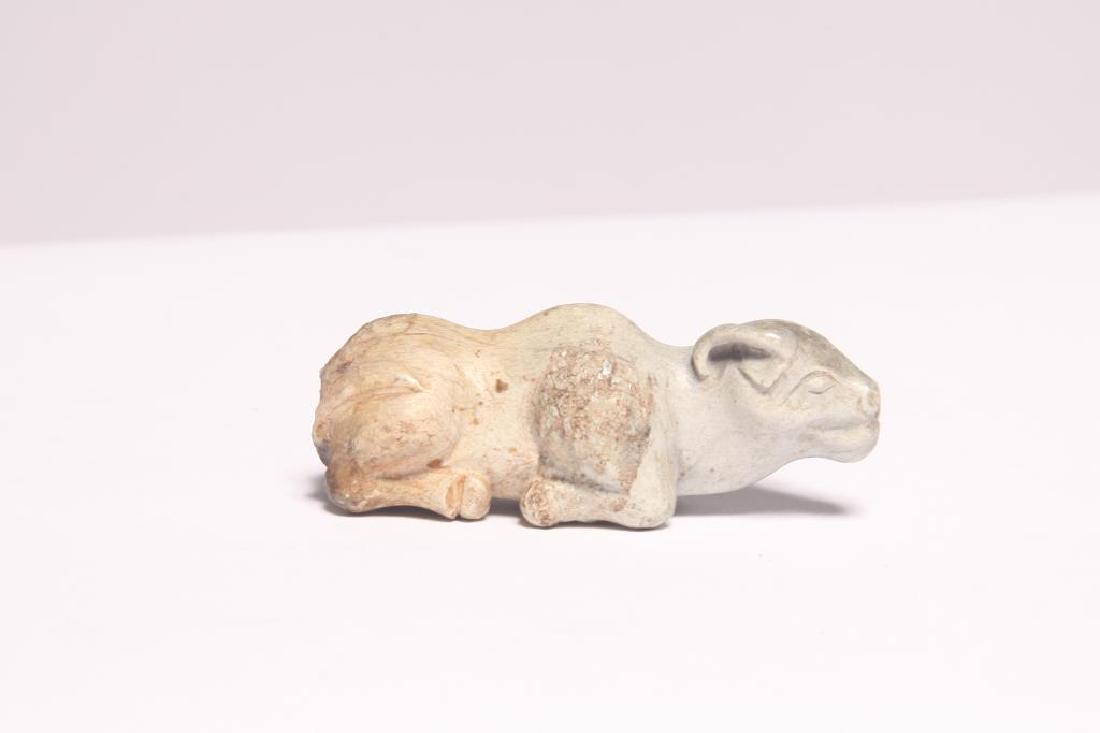 Early Carved Scroll Weight in the form of an Ox (1 of 3)