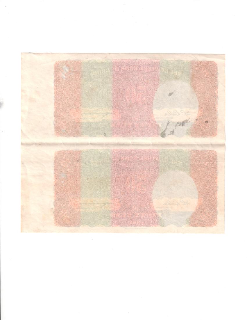 1940 Central Bank of China at Chunking 50 Yuan Uncut (1 of 2)