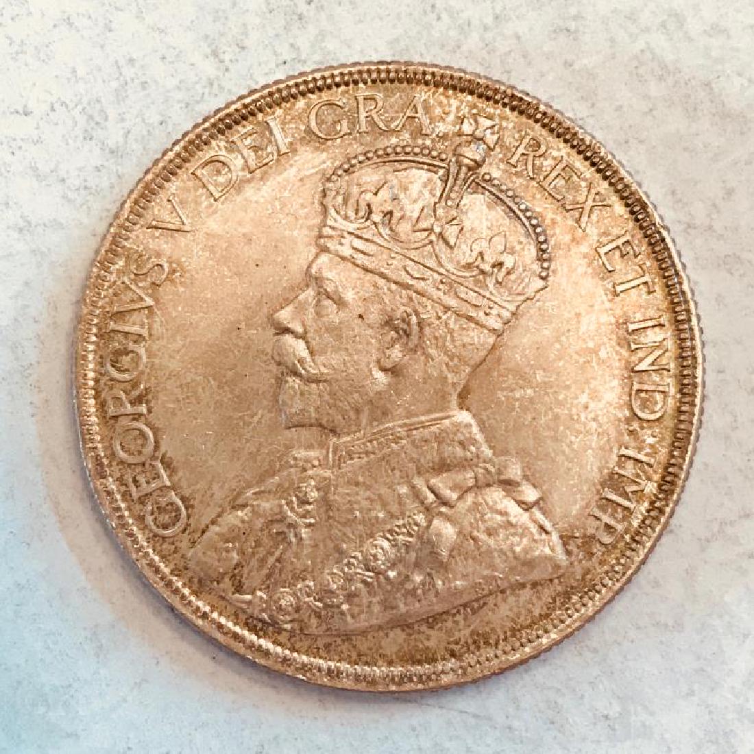 1936 Canada Silver Dollar, George V Portrait (1 of 2)
