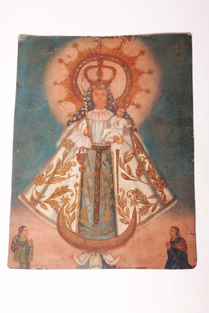 Mexican Retablo on Sheet Metal: Mexican Retablo on Sheet Metal