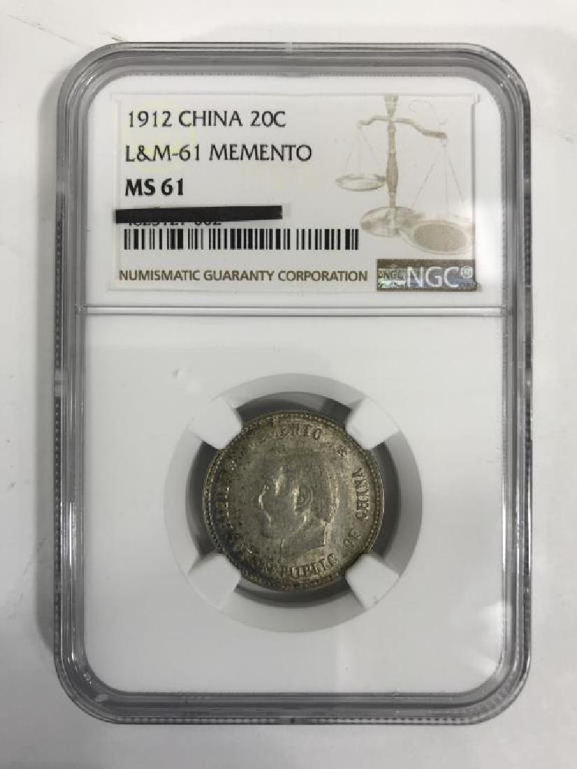 1912 Sun Yat Sen 20 Cents Memento Coin (1 of 2)